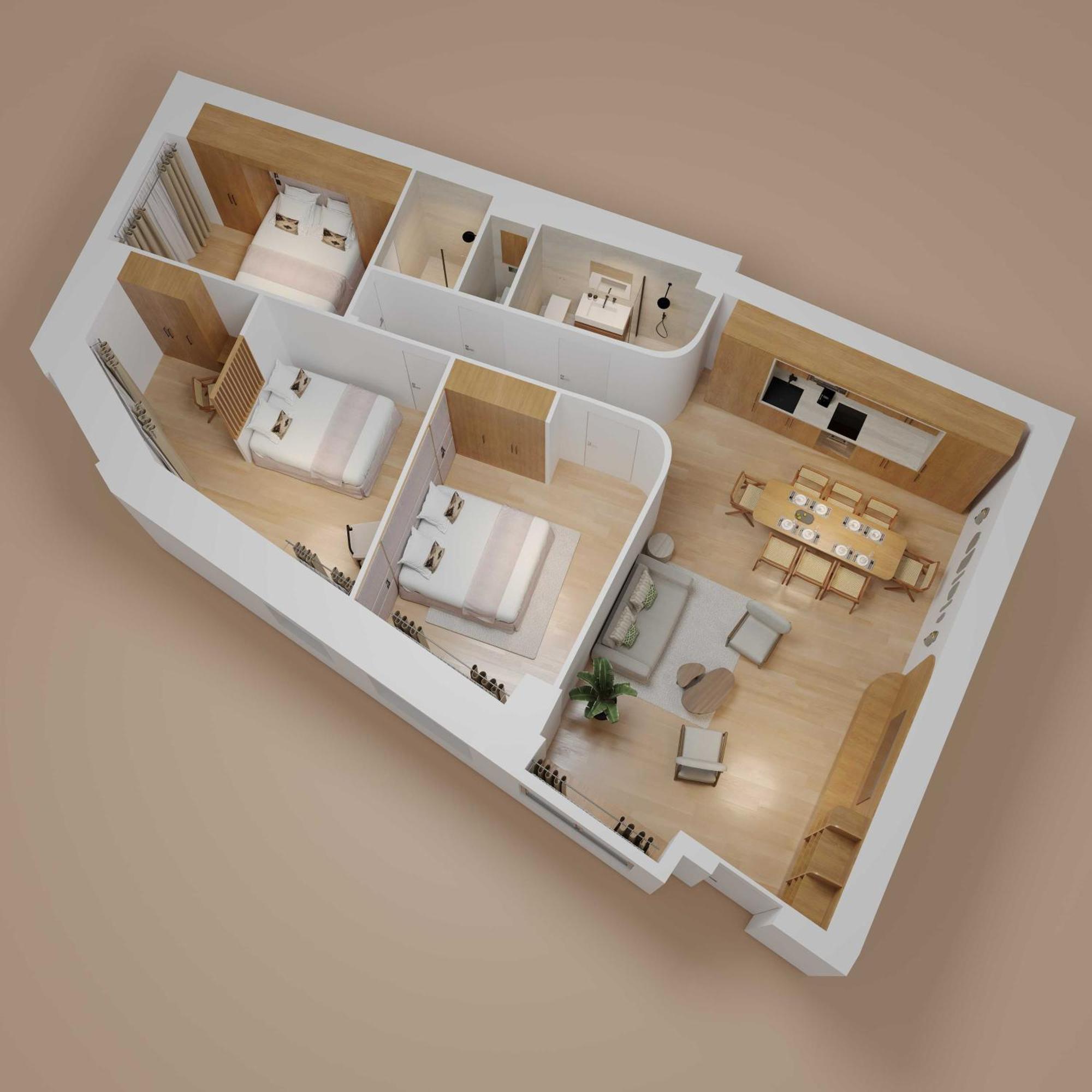 Elegant With Ac - 3br-6p- Montorgueil Apartment